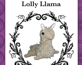 Plüsch Lama Stofftier Muster