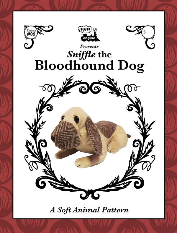 Bloodhound Dog Plush Toy Dog Pattern Etsy Canada