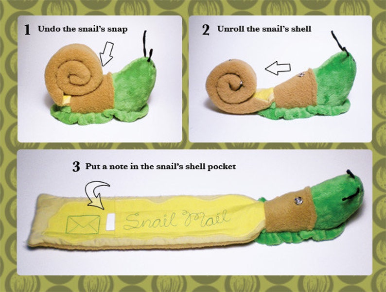 Snail Mail plush toy snail pattern image 3