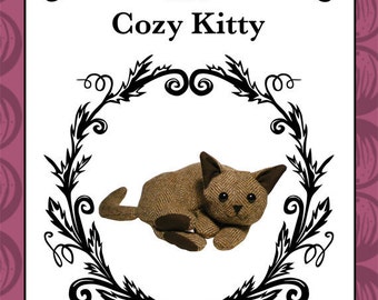 Cozy Kitty Pattern - Make your own plush cat