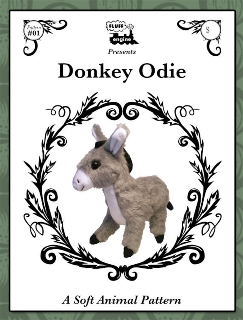 Plush Donkey Toy Pattern image 1