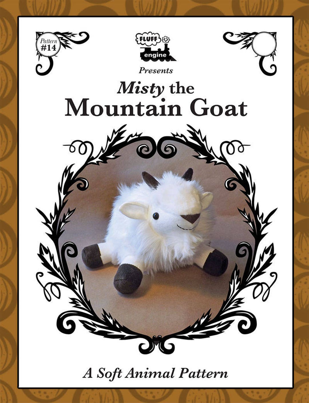 Plush Mountain Goat Toy Pattern Etsy