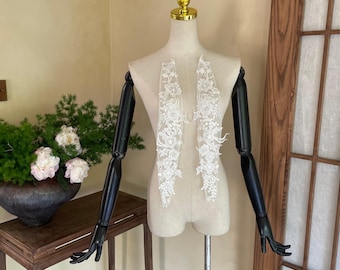 Delicate Ivory Tulle Bridal Straps,Embroidered Beaded Flower Lace Wrap Shawl,Off-Shoulder Arm Covers Straps For Dress,Wedding Accessory.