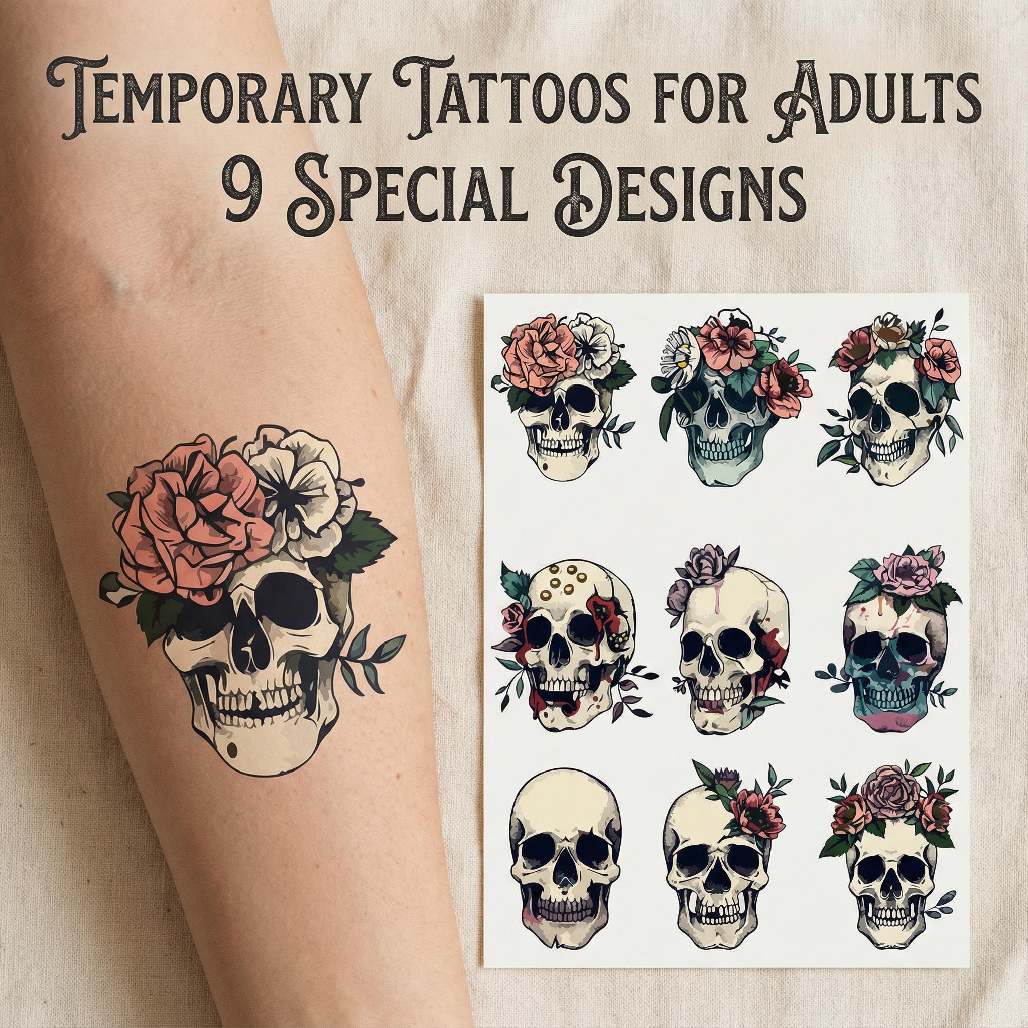 Vintage floral temporary tattoo - Etsy België, image size:2048x2048