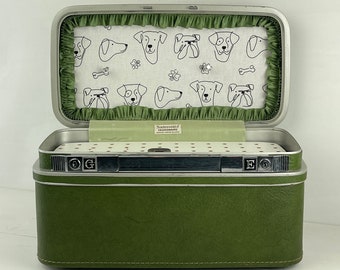 Aangepaste vintage Samsonite treinkoffer aangepast laadstation voor MILTON