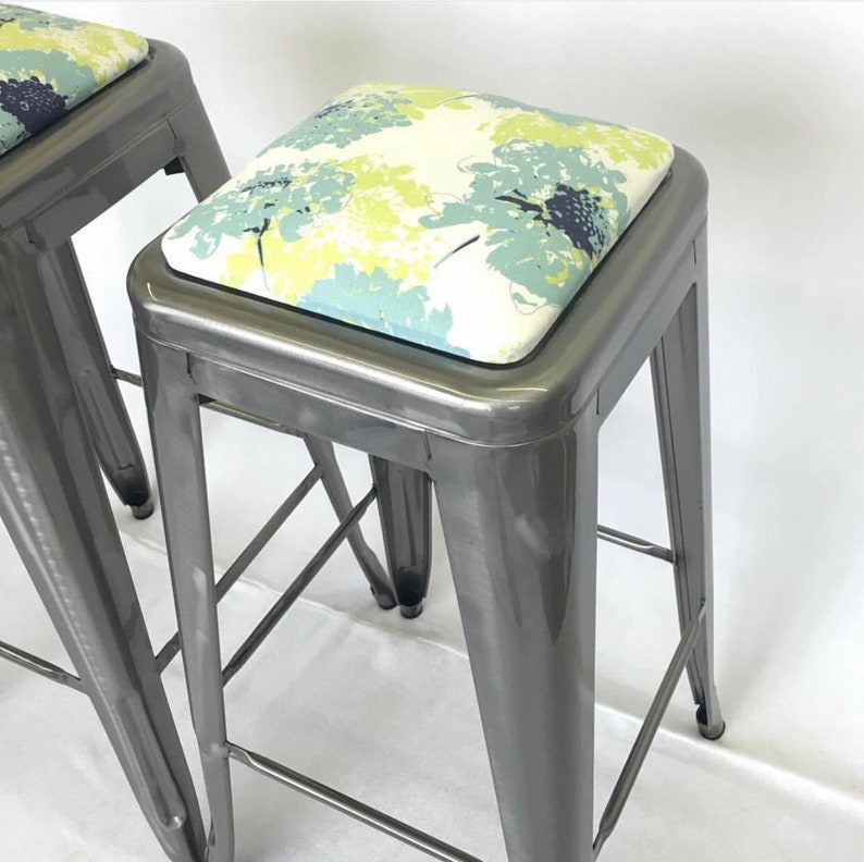 Custom Tolix Stool Cushions: in the Fabric of Your Choice image 1