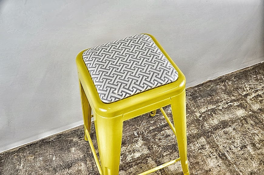 Custom Upholstered Tolix Style Stool Cushions ADD ON listing Etsy