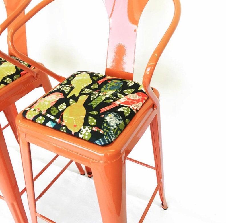 Custom Tolix Stool Cushions: in the Fabric of Your Choice image 8
