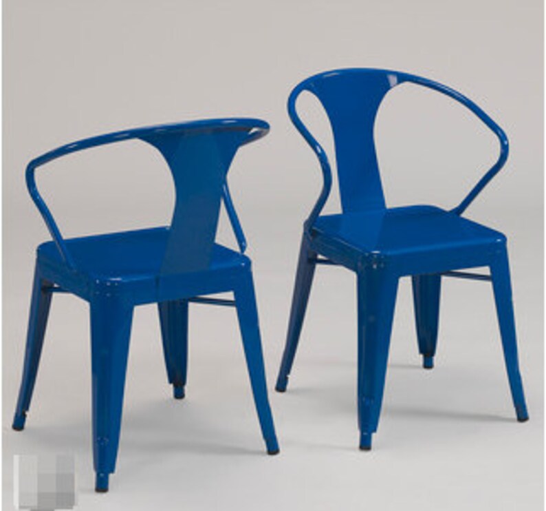 Custom Painted Tolix Style Arm Chair Color of your Choice Etsy