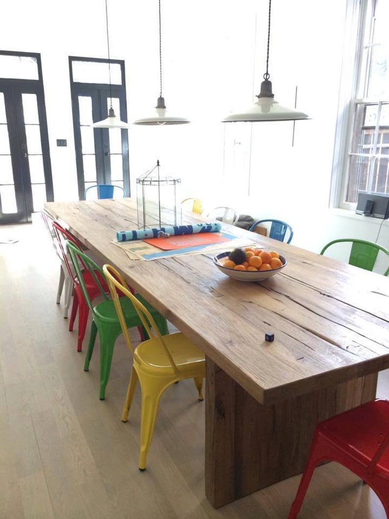 Custom Painted & Upholstered Tolix Style High Back Side Chair Etsy