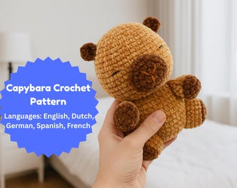 Capybara Amigurumi Häkelanleitung | Easy Plüschtier Anleitung (PDF)