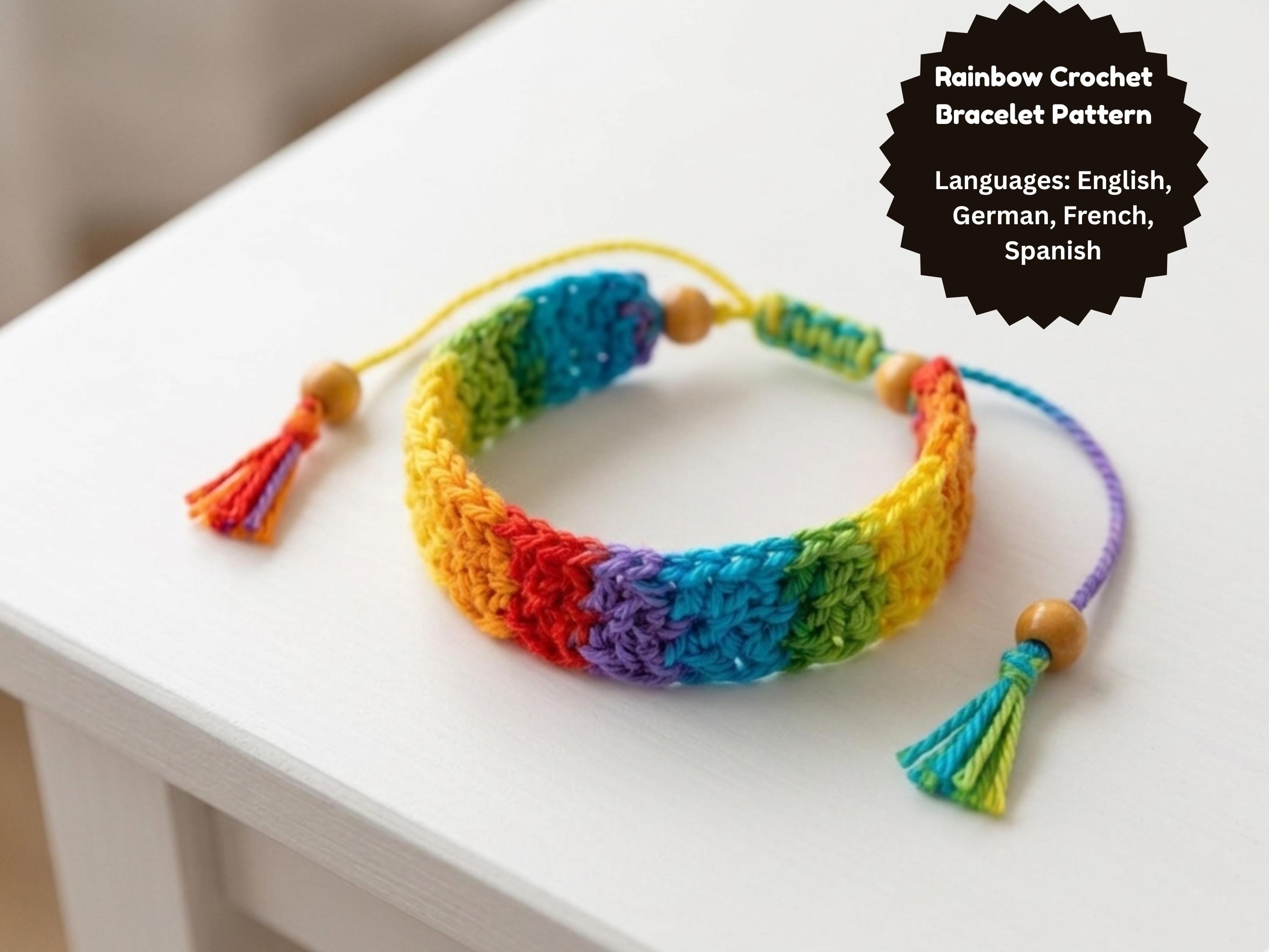 Crochet Bracelet Adjustable Friendship Bracelet