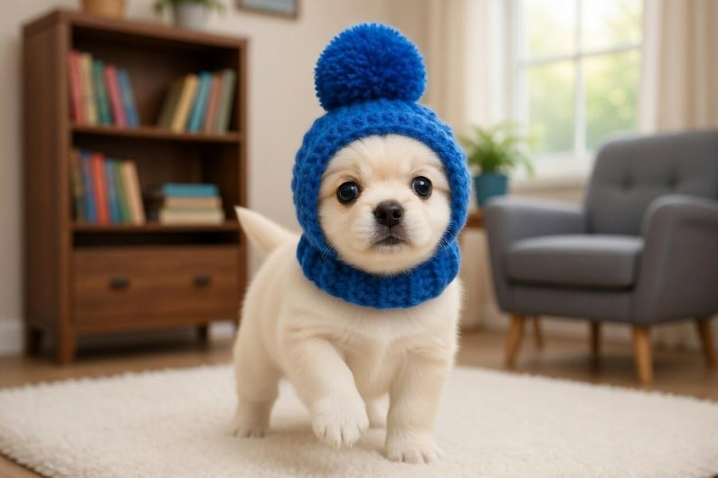 Crochet Dog Hat Pattern PDF | Small Puppy Hat | Pet Beanie | Amigurumi ...