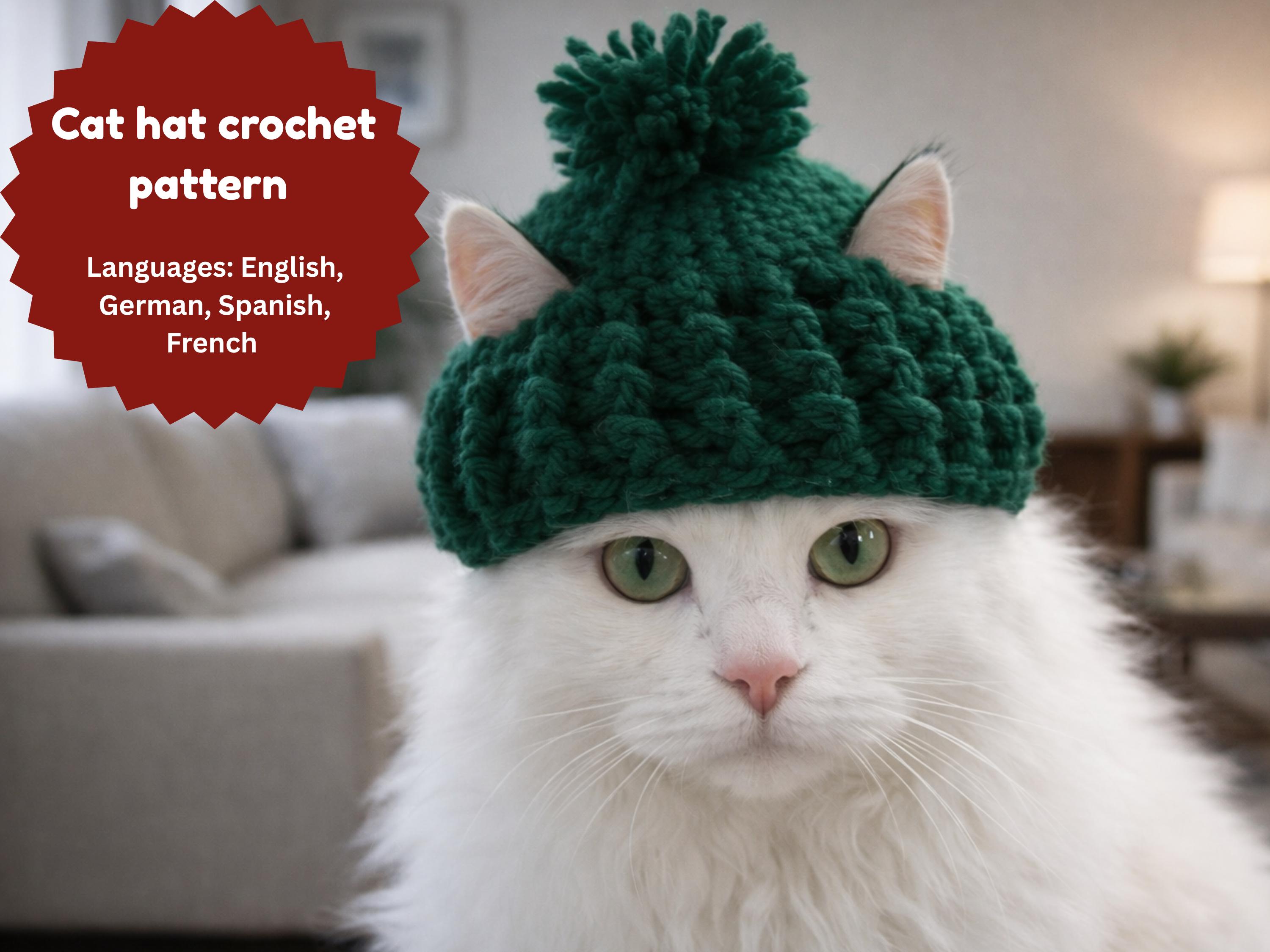 36 Cat Hat Crochet Patterns for Cozy, Costume, and Playful Crochet Projects 3 Cat Crochet Hat