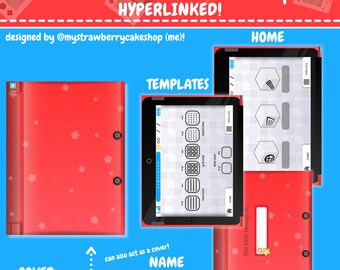 Cute Hyperlinked Console Themed Notepad | PDF Digital Notebook | Goodnotes iPad and Tablet Template | Hyperlink Tabs