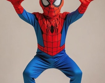 Top Quality Spider-Man Costume for Kids | Boys & Girls Superhero Christmas Outfit | Toddler Birthday Party Cosplay Suit