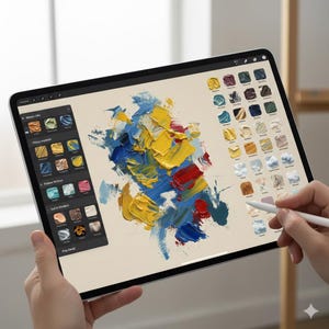 Más de 300 pinceles de óleo realistas para Procreate: domina tus óleos digitales imagen 1