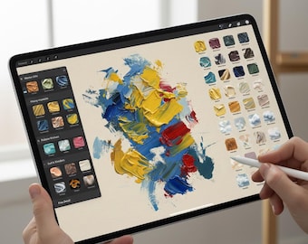 Over 300 Realistic Oil Brushes for Procreate – Master Your Digital Oils