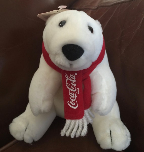 coca cola plush polar bear
