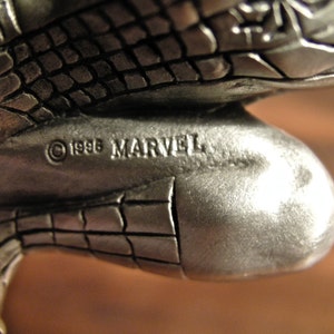 Spider-Man Solid Pewter Paperweight Marvel Romita Figure Stan Lee Web Slinger image 4