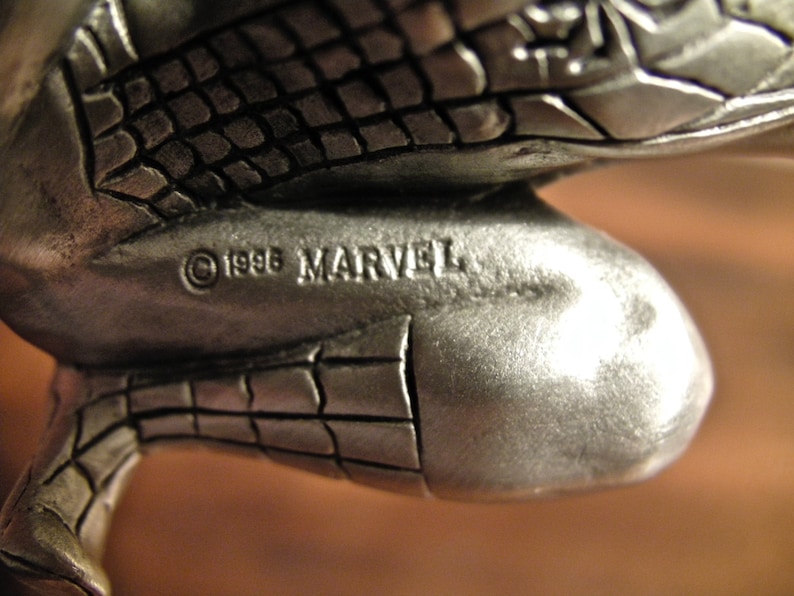 Spider-Man Solid Pewter Paperweight Marvel Romita Figure Stan Lee Web Slinger image 4