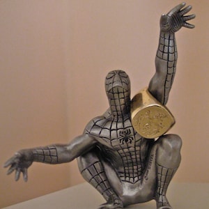 Spider-Man Solid Pewter Paperweight Marvel Romita Figure Stan Lee Web Slinger image 2
