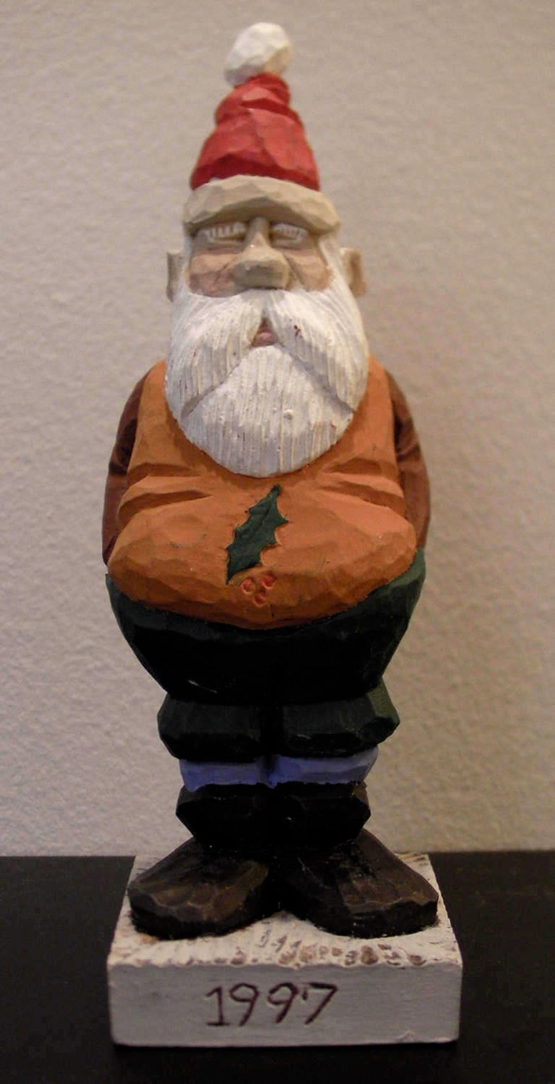 Rare Santa Claus Hand Painted Figurine - 1997 Edition - Dave