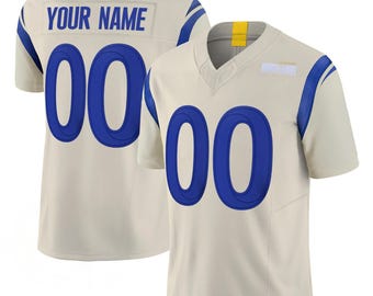 Camiseta de fútbol personalizada inspirada en la Costa Oeste, nombre personalizado, número, unisex, regalo para amantes de los deportes el día del partido.