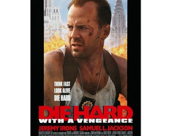 Die Hard With A Vengeance - Affiche de film classique en papier mat, oeuvre d'art emblématique du film d'action pour votre espace