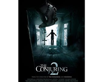 Affiche du film La conjuration 2 : impression sur papier mat classique pour les fans d'horreur