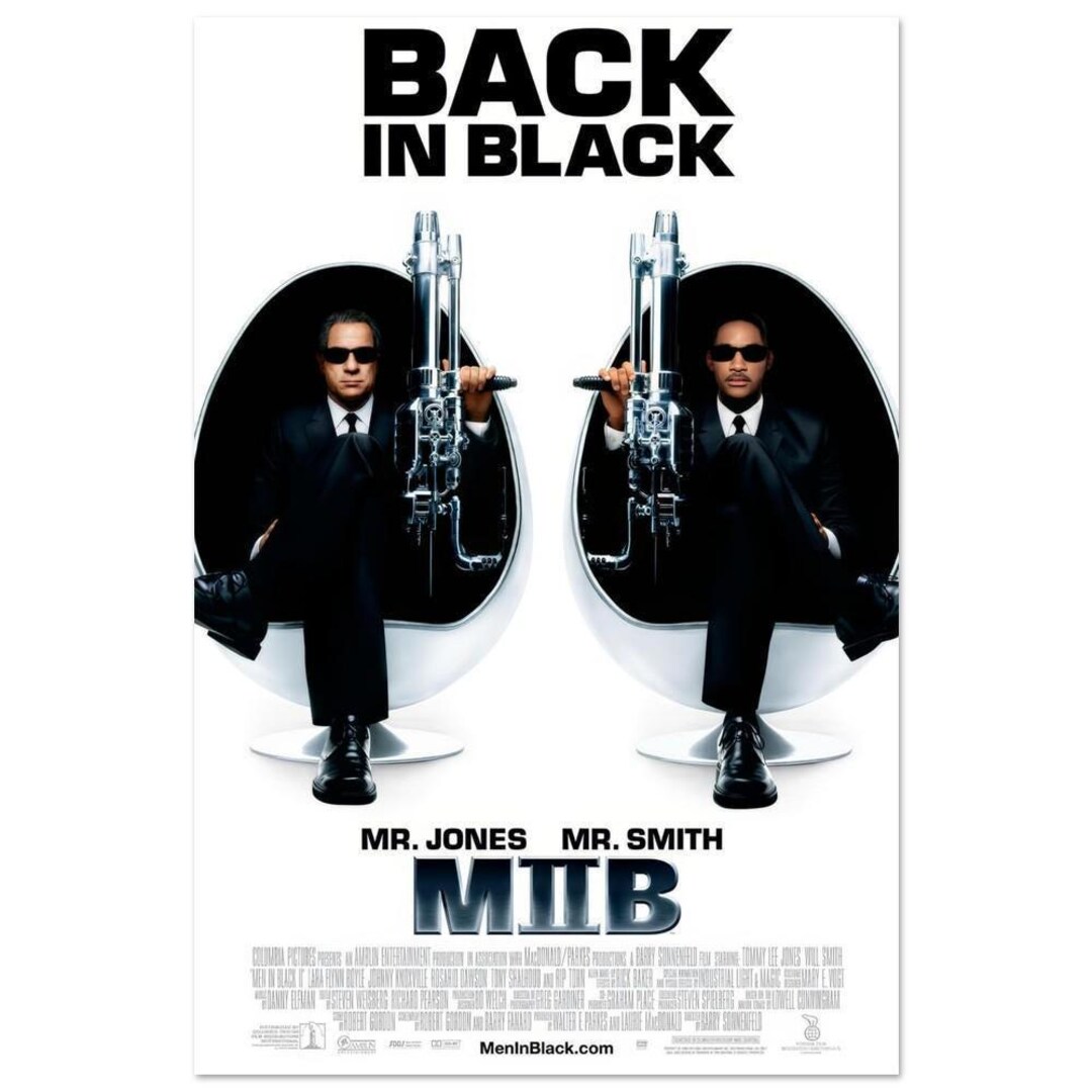 Men in Black 2 Movie Poster - Iconic Duo Matte Paper Print for Sci-fi ...