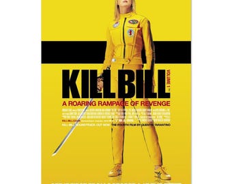 Kill Bill Volume 1 Movie Poster: Iconic Uma Thurman 'The Bride' Classic Matte Paper Print