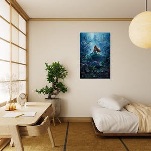 Die kleine Meerjungfrau Live Action Movie Poster - Klassischer matter Papierdruck, Ozeanfarben und lebendige Charaktere Bild 4