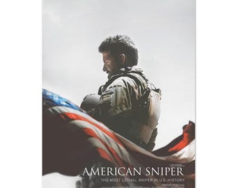 Affiche du film American Sniper : impression sur papier mat classique pour les cinéphiles