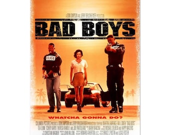 Affiche du film Bad Boys - Impression classique sur papier mat pour les fans de films bourrés d'action