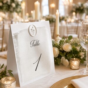 Personalized Wedding Name Tags for Plates – Hand-Torn Hemp Fabric Place Cards, Frayed-Edge Table Cards, Custom Guest Tags