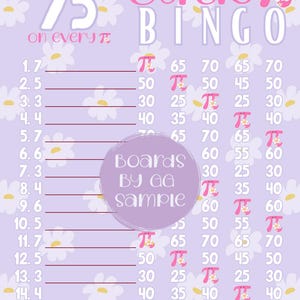 75 WTA | CutiePi Bingo Board | Digital nedladdning