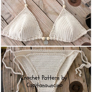 PDF, Crochet PATTERN Galene Crochet Bikini Top and Bottom, Sizes XS-L