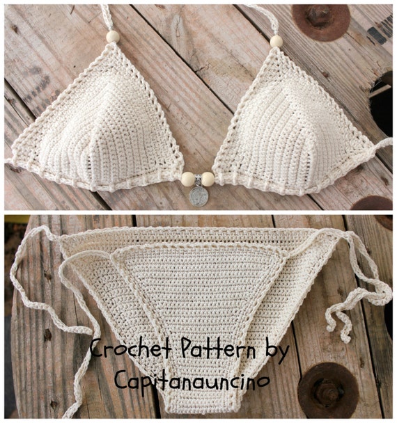 PDF, Crochet PATTERN Galene Crochet Bikini Top and Bottom, Sizes XS-L