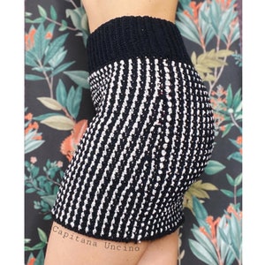 PDF-file for Crochet PATTERN, Crochet Lady Midnight Highwaist Skirt, Sizes XS, S, M, L, xL,xxL image 9