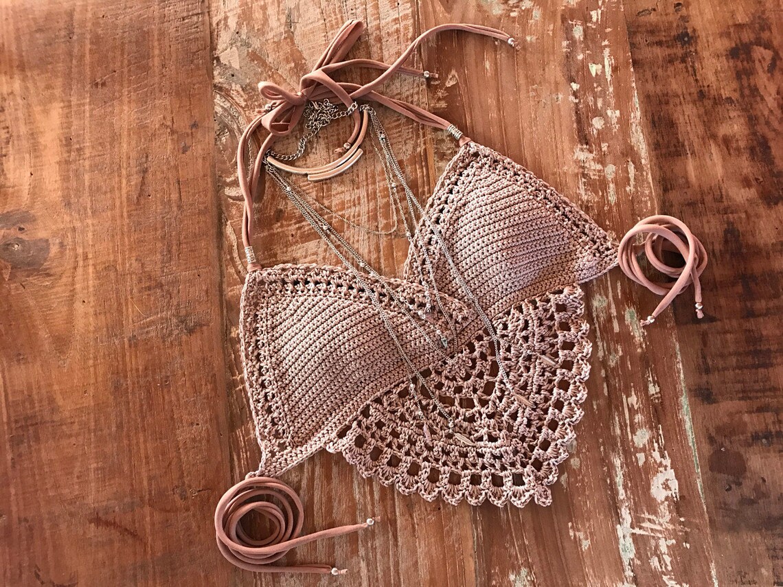 Pdf-file for Crochet PATTERN, Numa Crochet Top Sizes XS-L, Bikini Top ...
