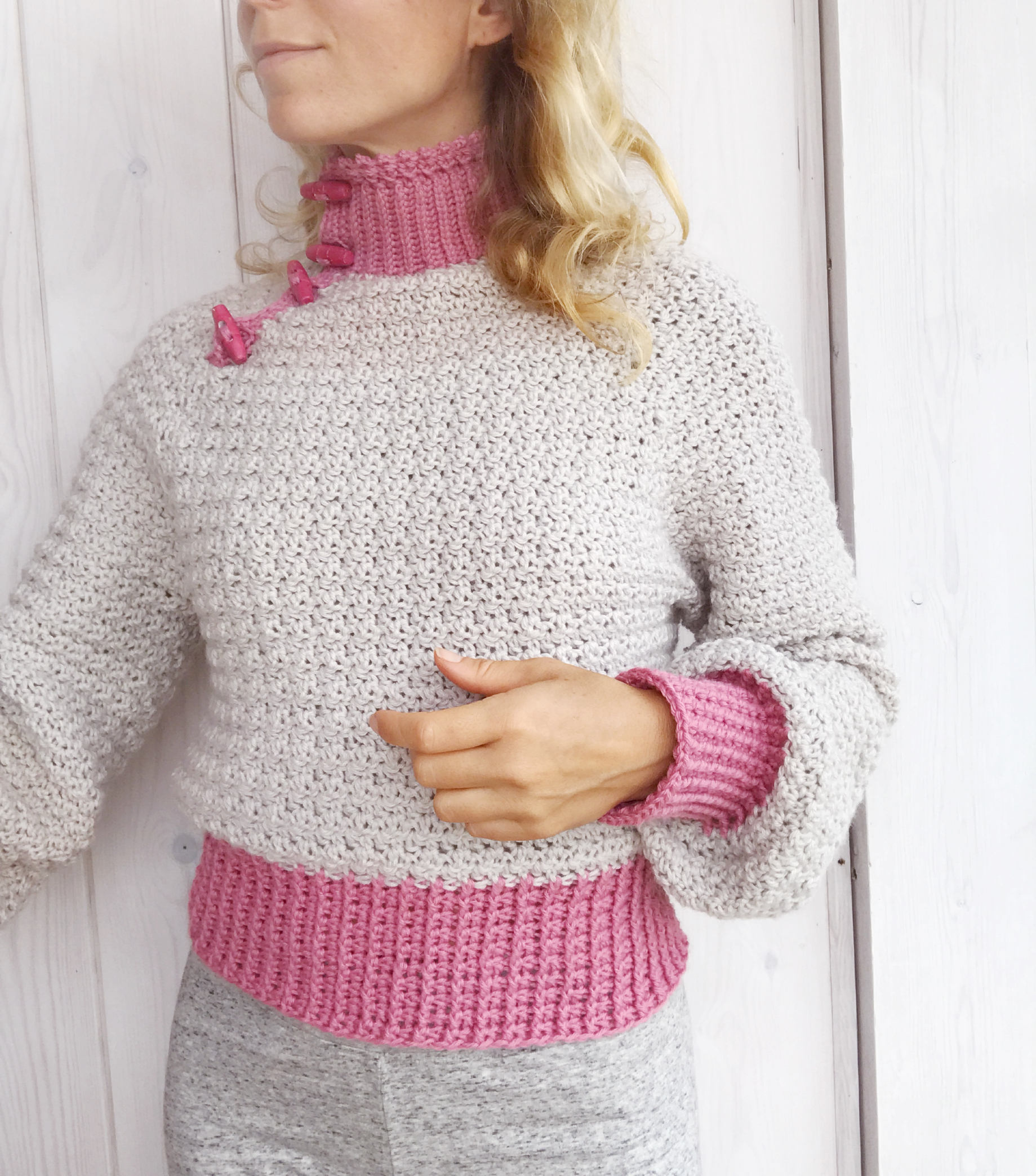 PDFfile for Crochet PATTERN, 3 different Elsa Jumpers/Sweaters, Sizes