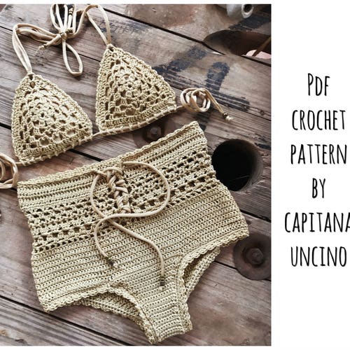 PDF Crochet PATTERN for Doris Lingerie Crochet Bikini Top and - Etsy