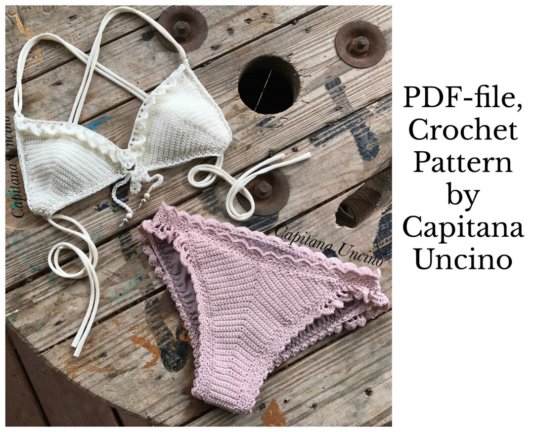 Pdf-file for Crochet PATTERN, Liliana Bikini Top and Cheeky Bottom ...