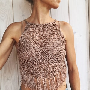 PDF-files of Crochet PATTERNS for Minerva Crochet Dress/ Top, 4 different Sizes: xs-xl, Beach Cover up image 7