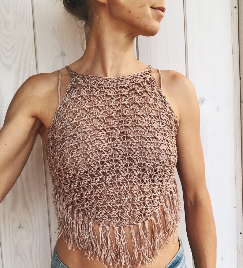 PDF-files of Crochet PATTERNS for Minerva Crochet Dress/ Top, 4 different Sizes: xs-xl, Beach Cover up image 7