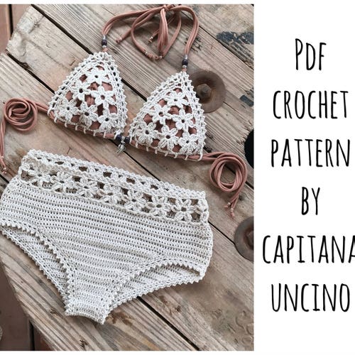 Pdf-file for Crochet PATTERN Liliana Bandeau Top and Cheeky | Etsy