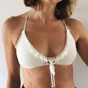 PDF-file for Crochet PATTERN, Liliana Bikini Top, Sizes XS-xL, Bikini top, front tie. image 3