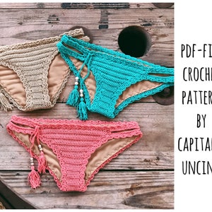 Pdf-file for Crochet PATTERN, Marina Crochet Bikini Bottom, Basic, With ...