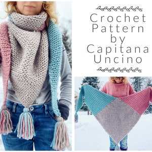 PDF-file for Crochet PATTERN,  Kaira Scarf